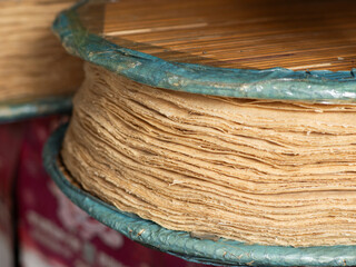 Chinese snack: multigrain machine-made pancake
