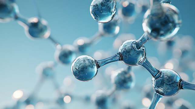 Captivating molecular structure shimmering with scientific brilliance for research, innovation, and cutting-edge technology visualizations