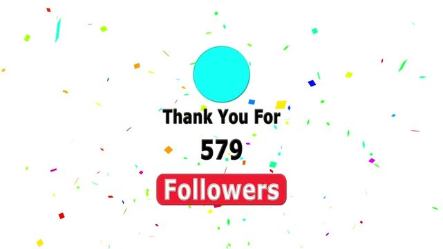 Thank you for 700 followers. Celebrate with your fans ,Congratulations Social media 700 followers counting notification icon animation on alpha channel, Incoming followers counting notification.