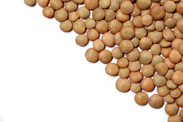Lentils are small brown legumes rich in protein and fiber