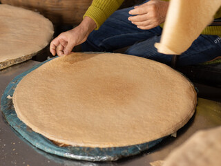 Chinese snack: multigrain machine-made pancake
