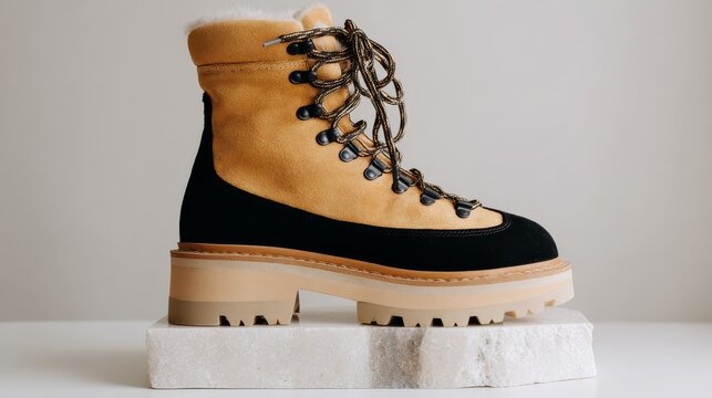 Luxurious winter fur lined boots for ultimate warmth and style in cold weather conditions.