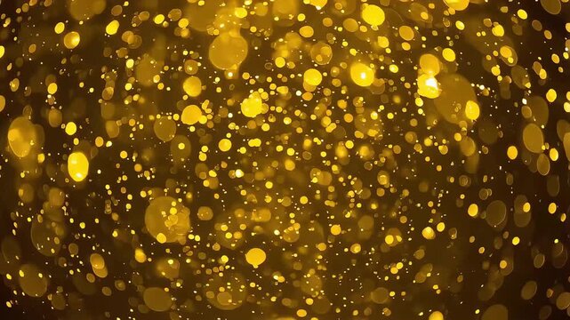 Sparkling, glittering gold abstract particles for a glamorous and gorgeous look