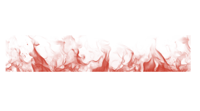 Fiery red abstract digital art with organic flowing shapes and textured grunge elements, intense vibrant color splash