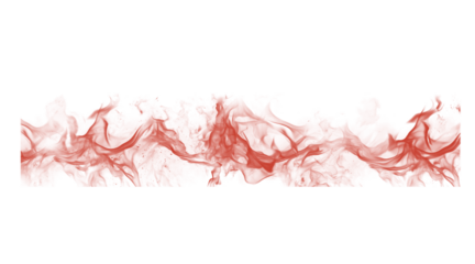 Bold abstract red brush stroke with textured edges and a fiery, energetic appearance, perfect for design accents