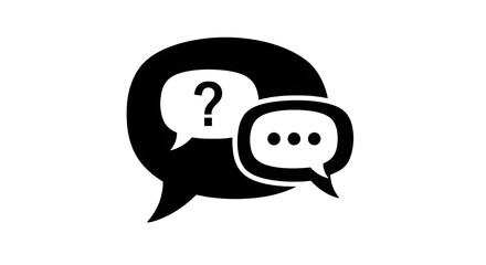 Naklejka premium Chat and Communication Icons Representing Messaging and Customer Support Concepts