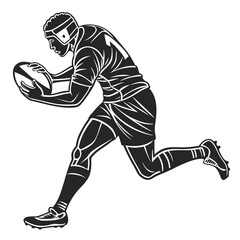 Fototapeta premium american football player vector