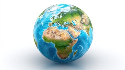 Fototapeta premium A globe with a map of Europe and Africa on it.