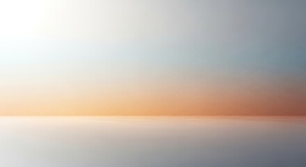 A serene beach scene with a calm ocean and a sandy shore.