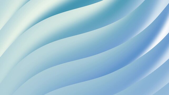 Blue linear gradient background with smooth flowing light blue and white waves creating a serene and modern design
