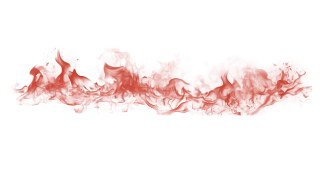 Crimson red abstract paint smudge with rough textured edges and a subtle gradient effect, isolated on black. - Powered by Adobe