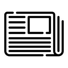 newspaper line icon