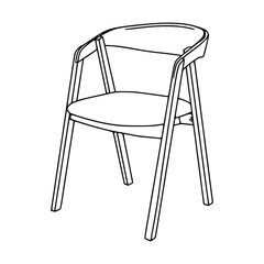 contemporary furniture sketch: simple interior seating