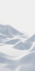 Obraz premium 3D snow mountain. Snowy hill landscape