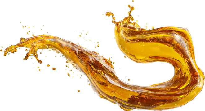 Golden liquid splash fluid wave amber swirl dynamic motion glossy texture energy burst