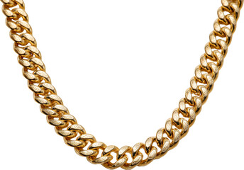 Obraz premium Gold chain, curb link, jewelry, luxury, shiny, elegant, fashion statement