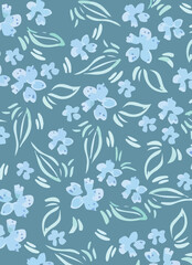seamless floral pattern with flowers