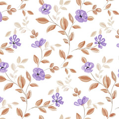 seamless pattern with flowers