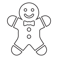 Gingerbread Man Outline