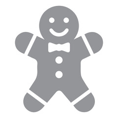 Festive Gingerbread Man Icon