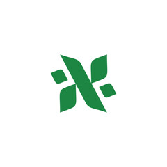 N Leaf Media, Modern Business Logo, green