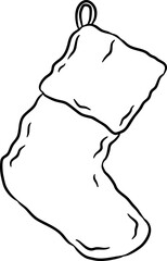 Hand Drawn Christmas Stocking