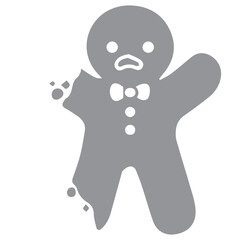 Bitten Gingerbread Man