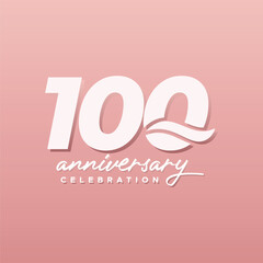 100 Th Anniversary Celebration Modern Number design number collection
