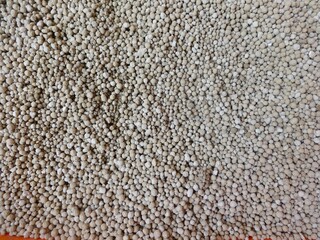 close up of look up and down at the cat litter. Macro texture background.