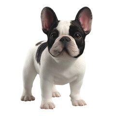 Cute Black and White French Bulldog Puppy