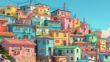 Vibrant Hillside Neighborhood