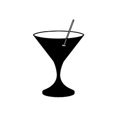 A cold alcoholic beverage cocktail with a lime in a glass isolated on white