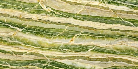 Striking Green and Beige Stone Texture with Intricate Veining Patterns Ideal for Interior Design Projects