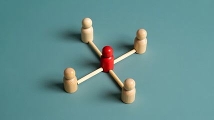 Business Network Connection of People, Influence, Interconnection, Leadership