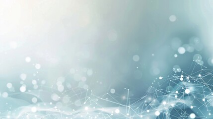 Abstract Digital Network Connection and Futuristic Technology Background