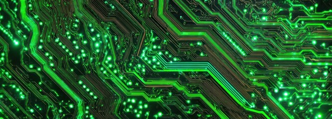 Fototapeta premium Closeup circuit board pattern