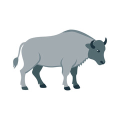 Fototapeta premium rhino silhouette isolated on white