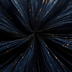 Macro Top-Down Photograph of Symmetrical Pleated Fabric