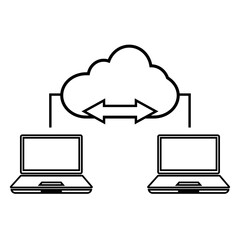 Cloud Algorithm  flat icon logo illustration vector isoalated, suitable for web design , logo , app and more