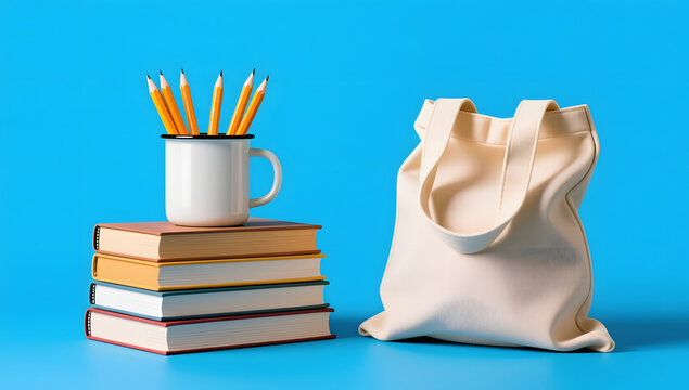 3D education learning season graduation season creative 3D rendering background