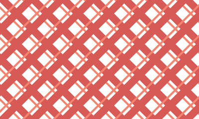 Gingham seamless pattern.Checkered tartan plaid repeat pattern in red .Geometric vector illustration background wallpaper