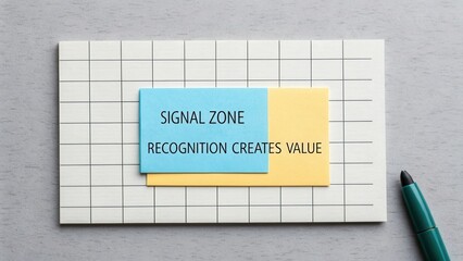 Dynamic Visual Display of Signal Zone and Recognition Creates Value for Innovative Business Concepts and Strategies