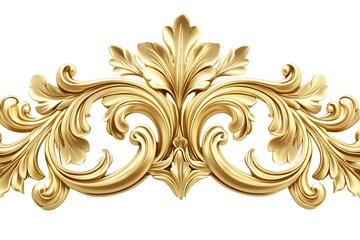 Ornate gold baroque architectural detail high resolution photo