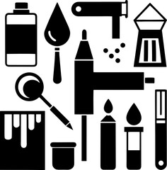 Fototapeta premium stationery icons set