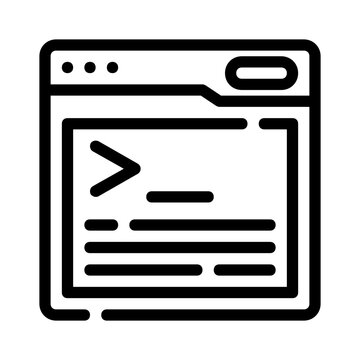 Code editor or terminal window in a simple style. Ideal for tech websites, programming tutorials, software development blogs, and educational materials.
