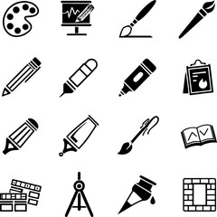 Fototapeta premium school icons set