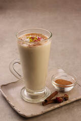 Sahlab Is A Warm Middle Eastern Winter Drink, Milky And Creamy Made From The Tuber An Orchid Flower.