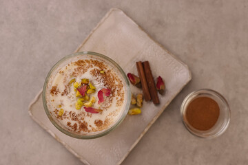 Sahlab Is A Warm Middle Eastern Winter Drink, Milky And Creamy Made From The Tuber An Orchid Flower.