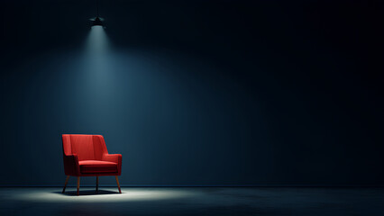 Dramatic Minimalist Interior Scene