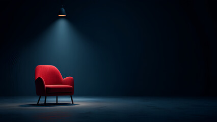 Dramatic Minimalist Interior Scene